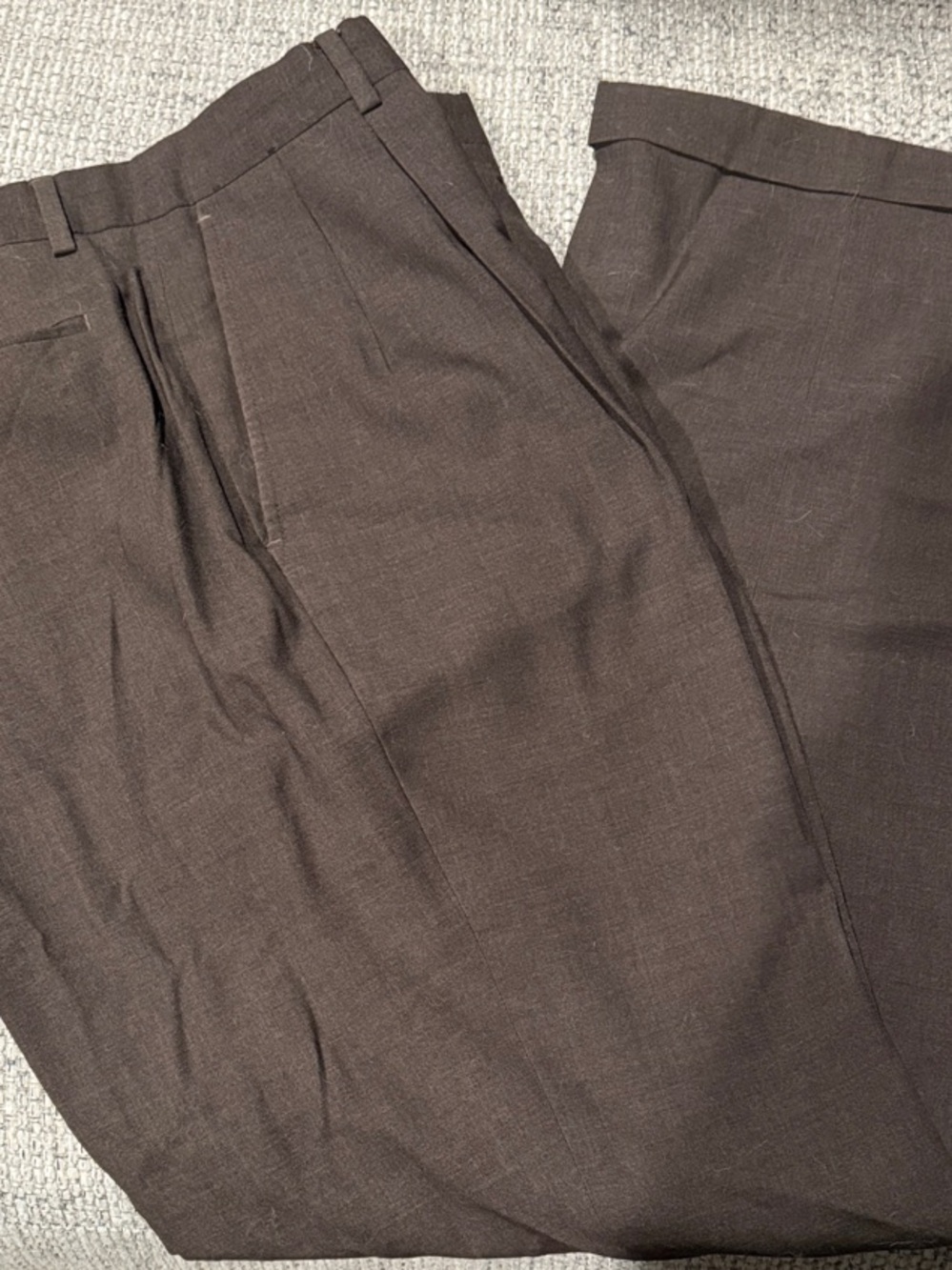Claiborne Men's Pleated Dress Pants - Dark Brown